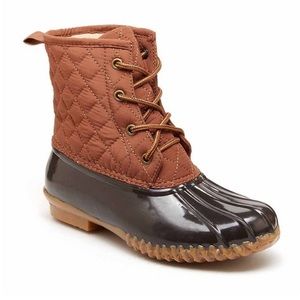 JBU duck boots weather ready 7.5 preowned brown